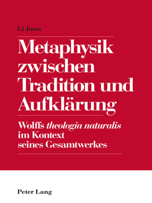 cover image of Metaphysik zwischen Tradition und Aufklaerung